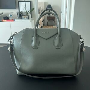 Givenchy Antigone Gray Leather Large Bag (Original)